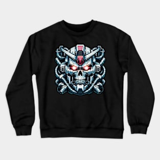 Biomech Skull S01 D77 Crewneck Sweatshirt